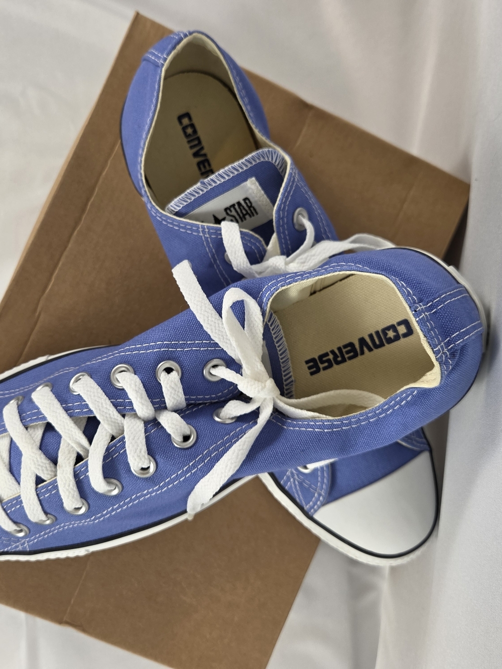 Converse Classic Low Top Canvas Sneakers - Periwinkle Blue
